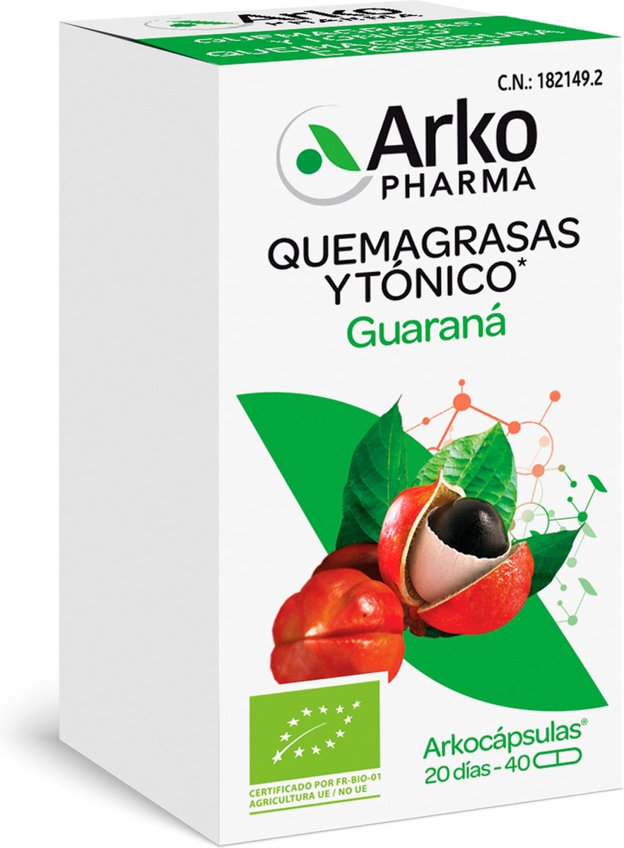 Arkocaps Guarana BIO 40 capsules|Arkocápsulas Guarana BIO 40 capsules|Arkocápsulas Guarana BIO 40 capsules