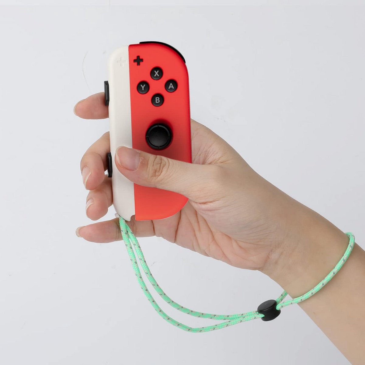 2x Verstelbare Polsbandjes voor Spelcontroller met Groen en Blauw Touw