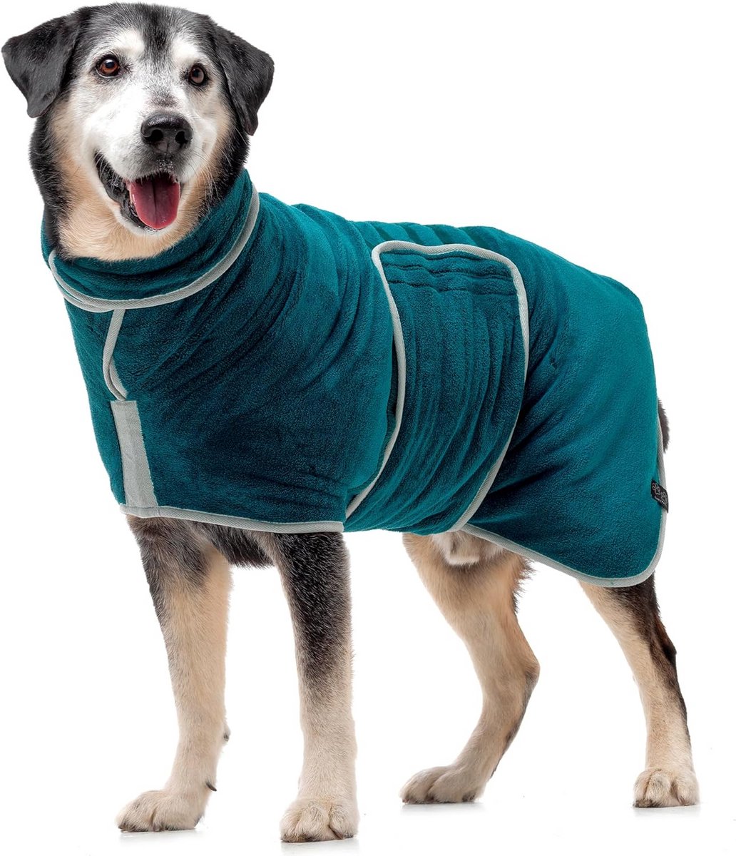 Luxe Dubbel-Laagse Badjas voor Honden - Sneldrogend en Super Absorberend