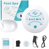 Bain de pieds ionique Kelseek - Massage - Détoxification - Spa - Piscine - Baignoire - Sel - Santé - Hydrothérapie - Détoxification - Blanc