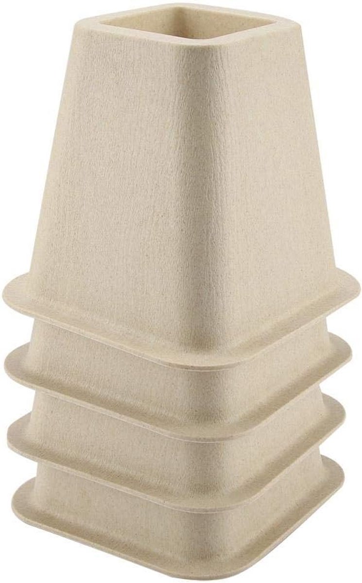 Verhoogde Meubel- en Bedverhogers 15 cm - Set van 4, Wit