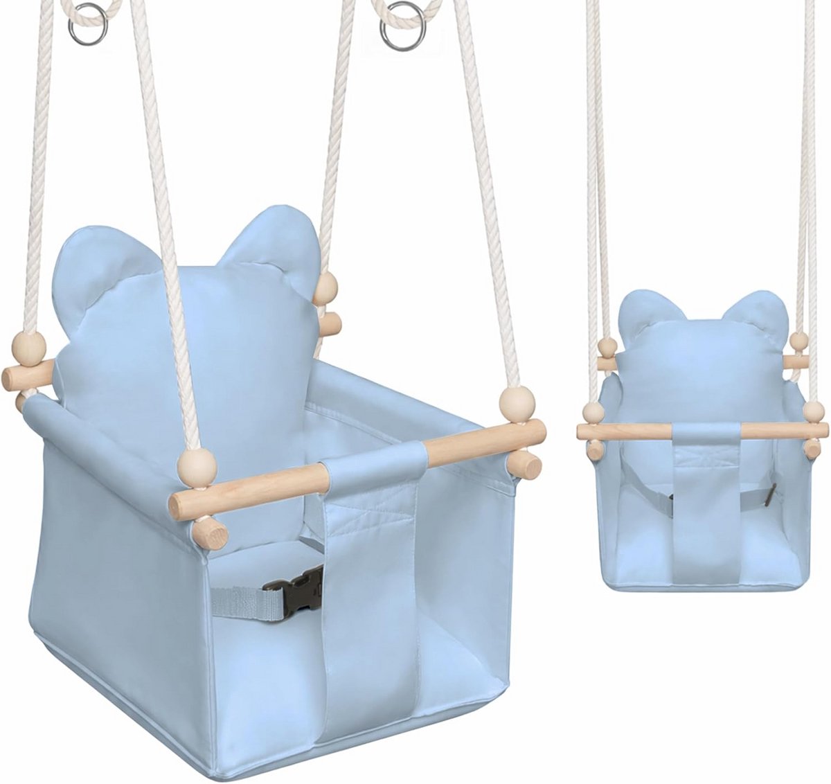 Baby Schommel met Veiligheidsgordel voor Binnen – Veilige Zitting voor Kinderen 6-36 Maanden