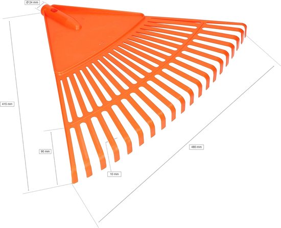 Kunststof Bladhark met 20 Tanden voor Bladeren en Gazon - Lichtgewicht en Stevig — afbeelding 2