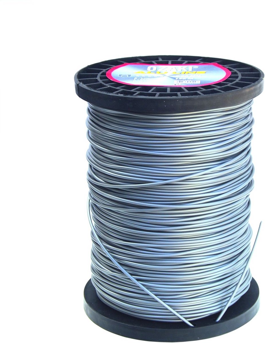 Sterk Nylon Draad Spoel 280m x 3mm - Aluminium Look