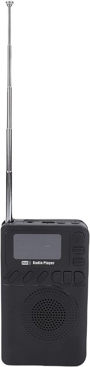 Draagbare Oplaadbare FM/DAB+ Radio met Bluetooth Speaker en Kleurendisplay