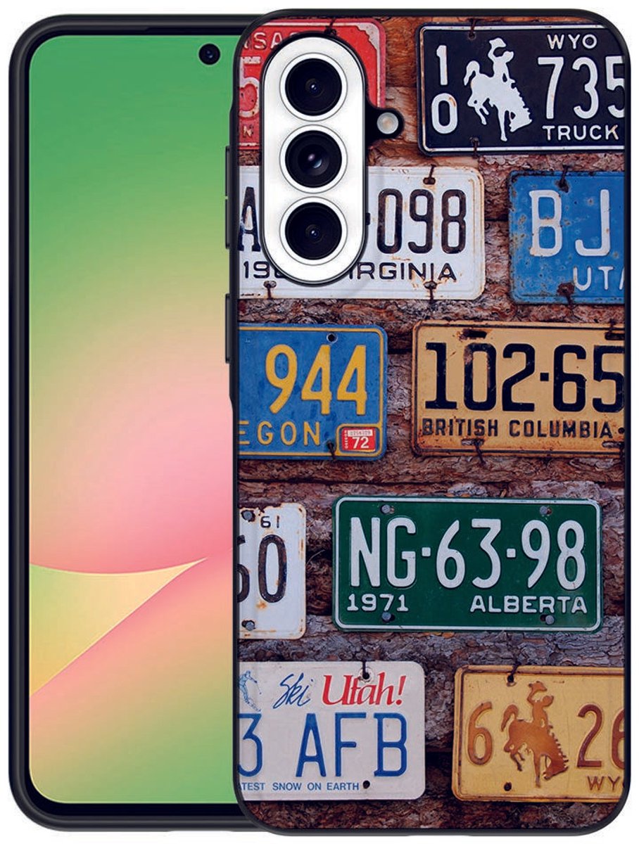 Samsung Galaxy A57 Backcover Hoesje Kentekenplaten