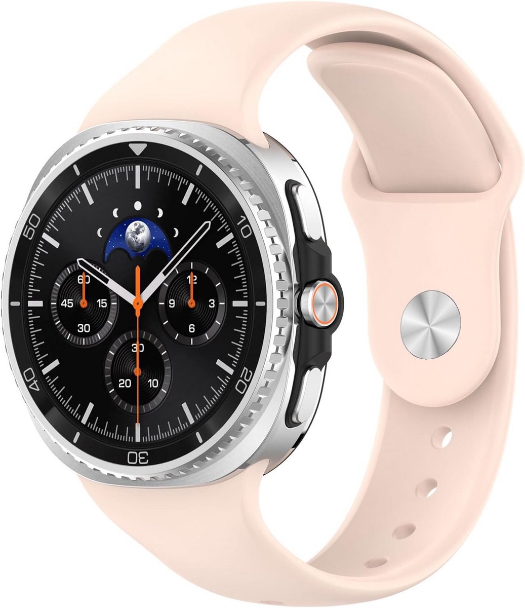 Zachte Siliconen Horlogeband Geschikt voor Galaxy Watch 8 40mm 44mm en Classic 46mm