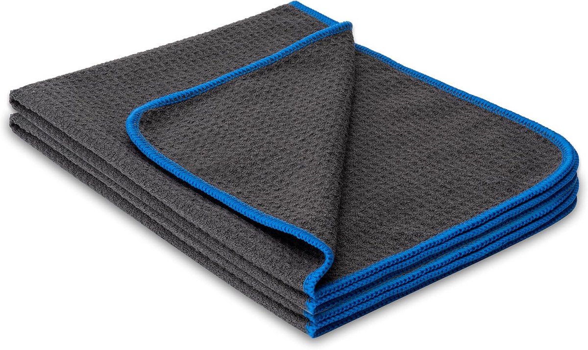 2x Professionele Microvezel Wafeldoeken 50x40cm - Krasvrij & Pluisvrij Glas Reinigen
