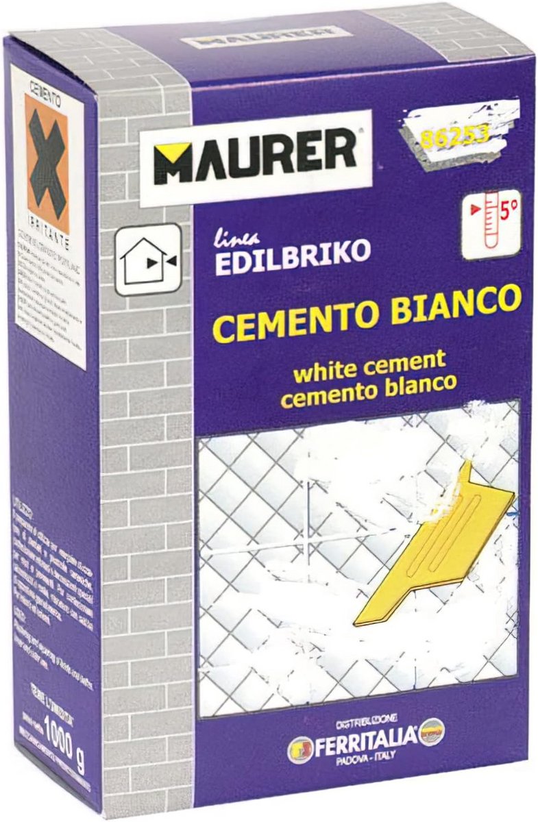 Sneldrogend Wit Metselcement voor Tegel- en Sanitairreparatie (1 kg)