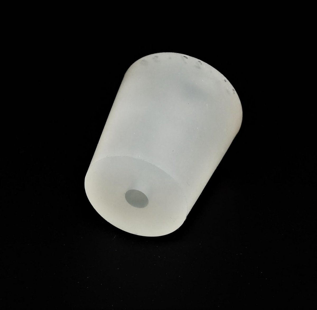 Siliconen Stop met 1 Opening 27/21 mm - Afdichting voor Laboratorium of Fermentatie