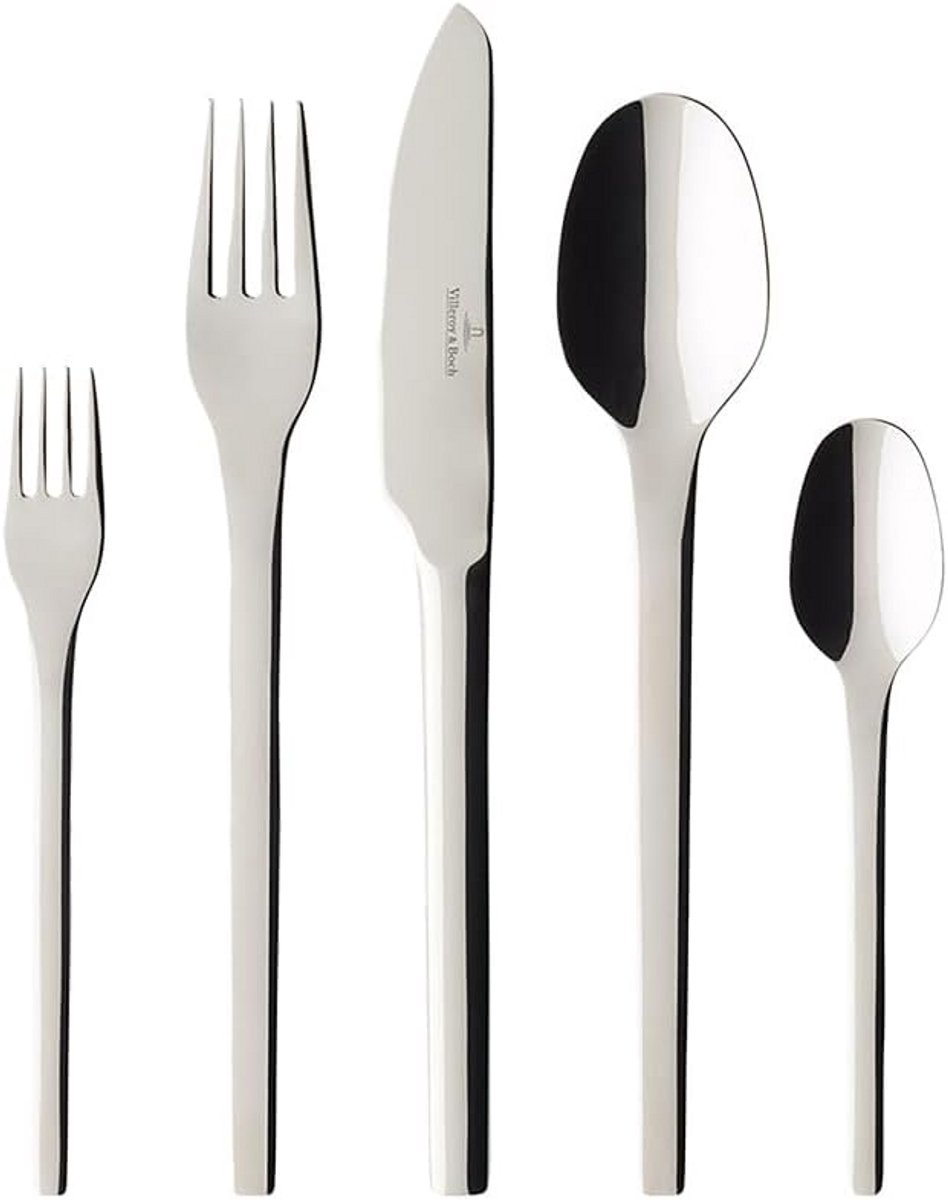 30-delig Tafelbestek Set voor 6 Personen - Modern Design en Hoge Kwaliteit