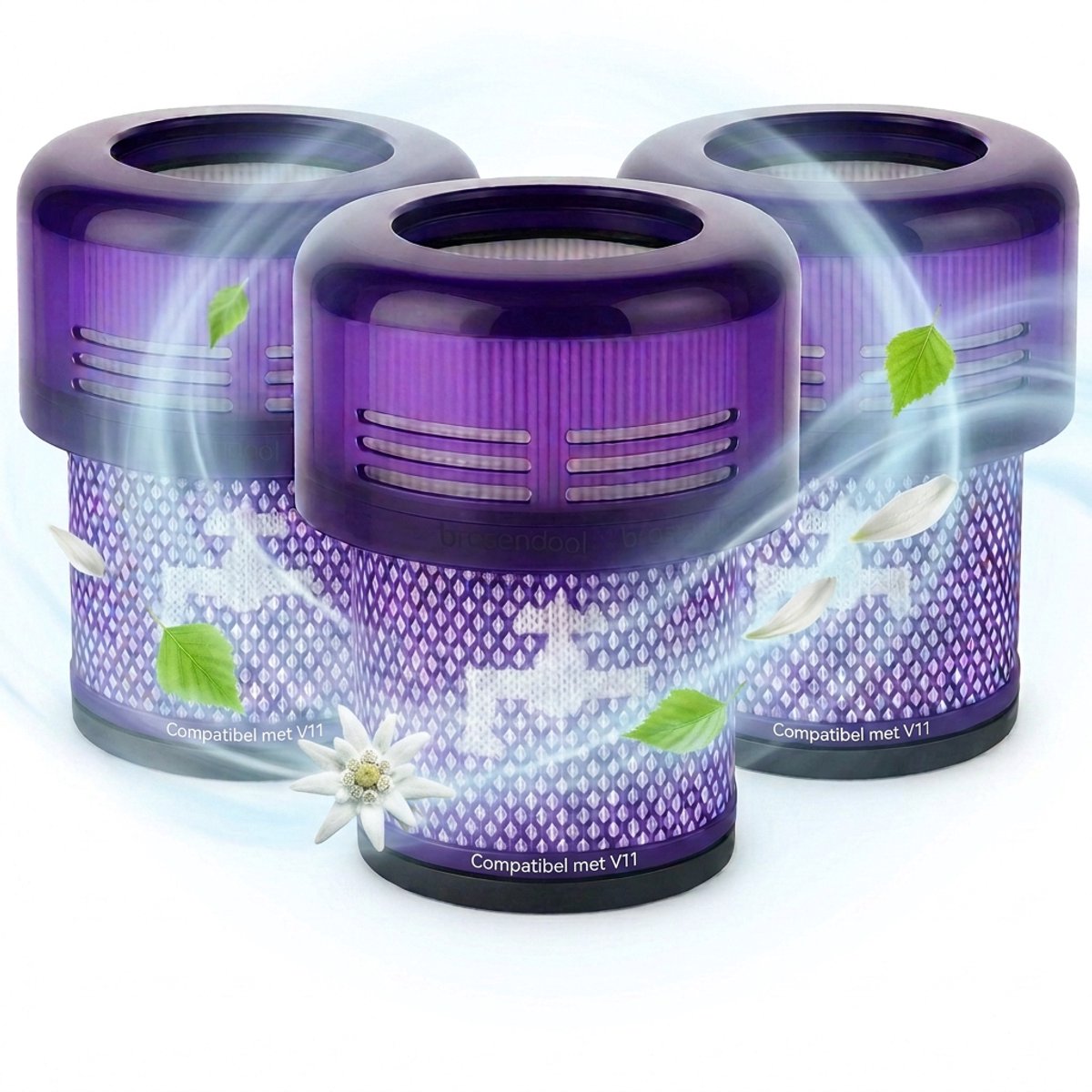 Tops filterset voor Dyson V11 – Geschikt voor alle V11 modellen (SV14 / SV15 / SV17 / SV28) – Wasbaar & Herbruikbaar – 3 stuks