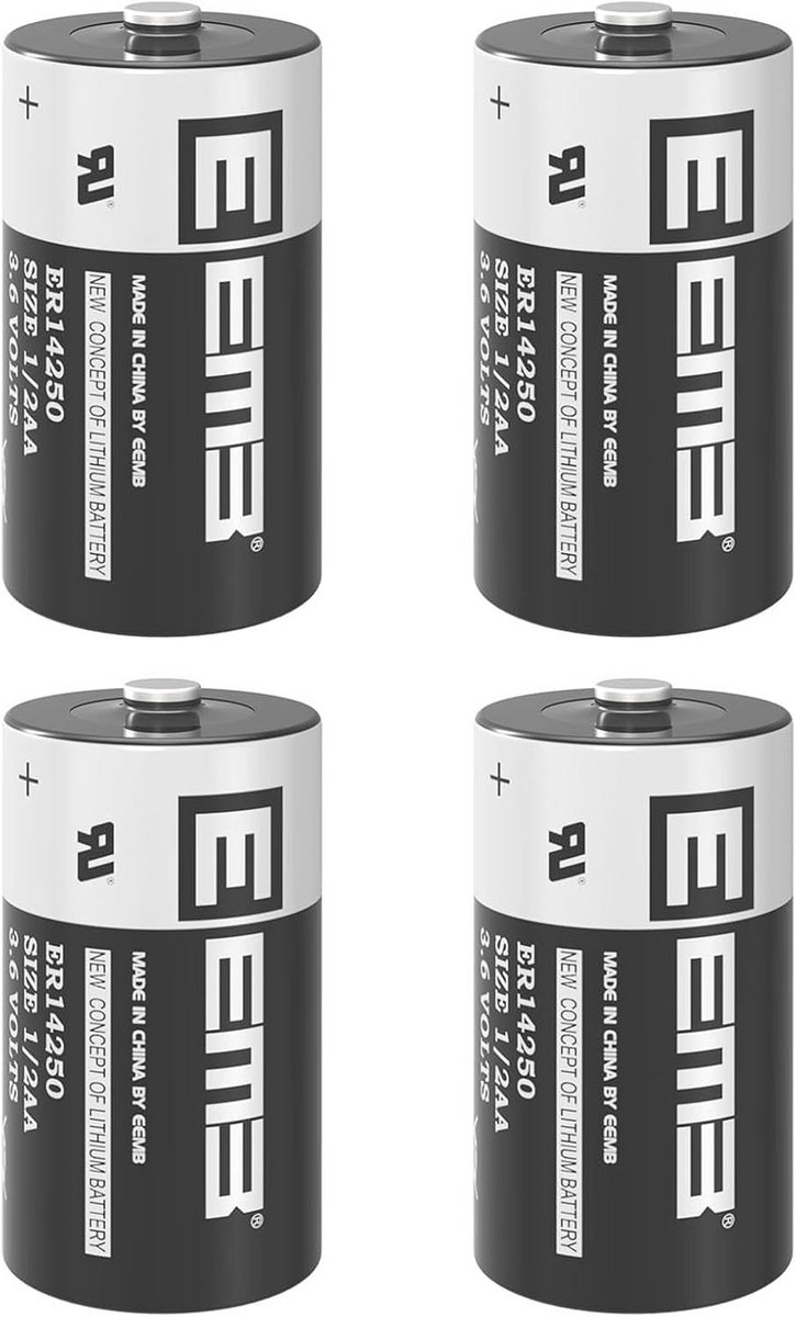 3.6V 1/2 AA Niet-Oplaadbare Lithium Batterij voor Veiligheidssystemen en Honden Halsbanden