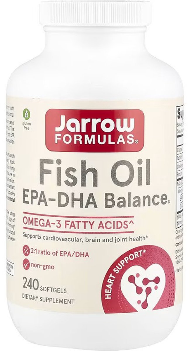 EPA-DHA Premium Balance 240 softgels - zuivere hooggeconcentreerde visolie | Jarrow Formulas