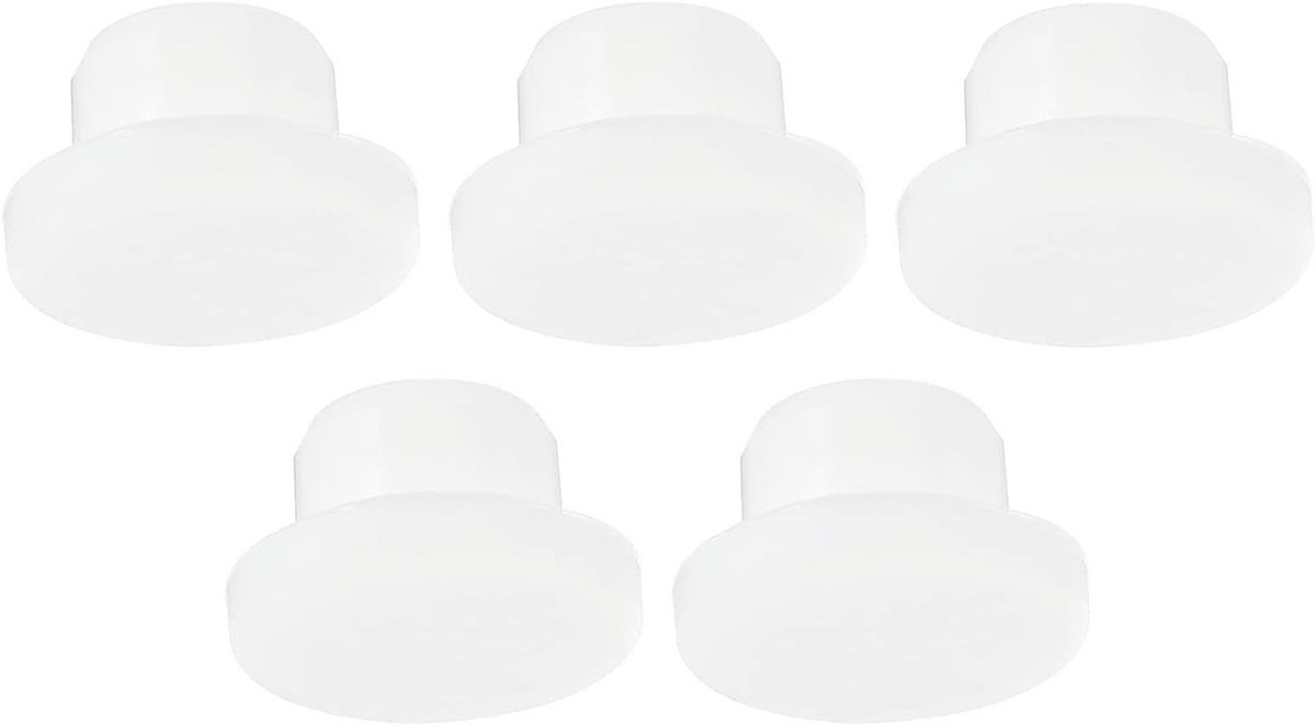 Set van 5 ronde siliconen gatpluggen 15 mm - Flexibele rubberen afdichtingsdoppen