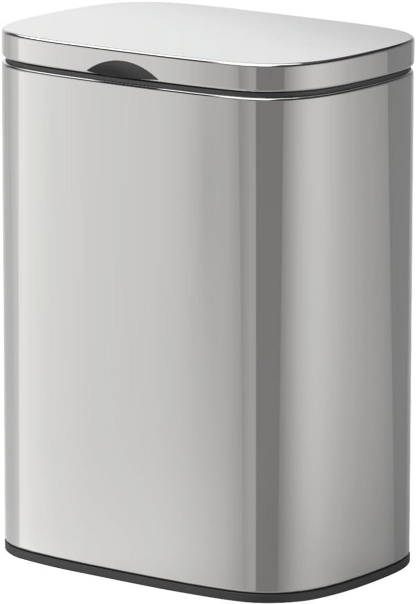 Vrijstaande Vuilnisbak 5 Liter met Deksel en Softclose voor Badkamer - RVS, Geen Boren Nodig