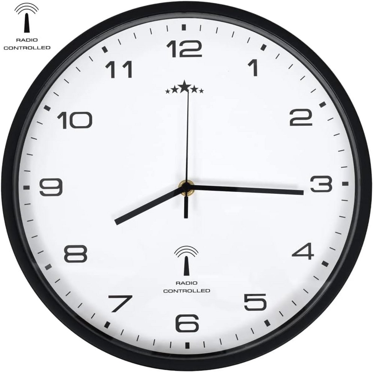 Radiogestuurde Wandklok met Quartz uurwerk - Automatische Tijdinstelling