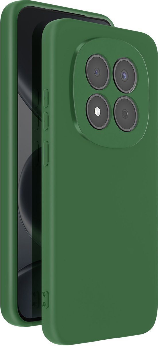 Avizar Soft-Touch Hoesje voor Redmi Note 15 Pro 5G van Antislip Siliconen, Dennengroen