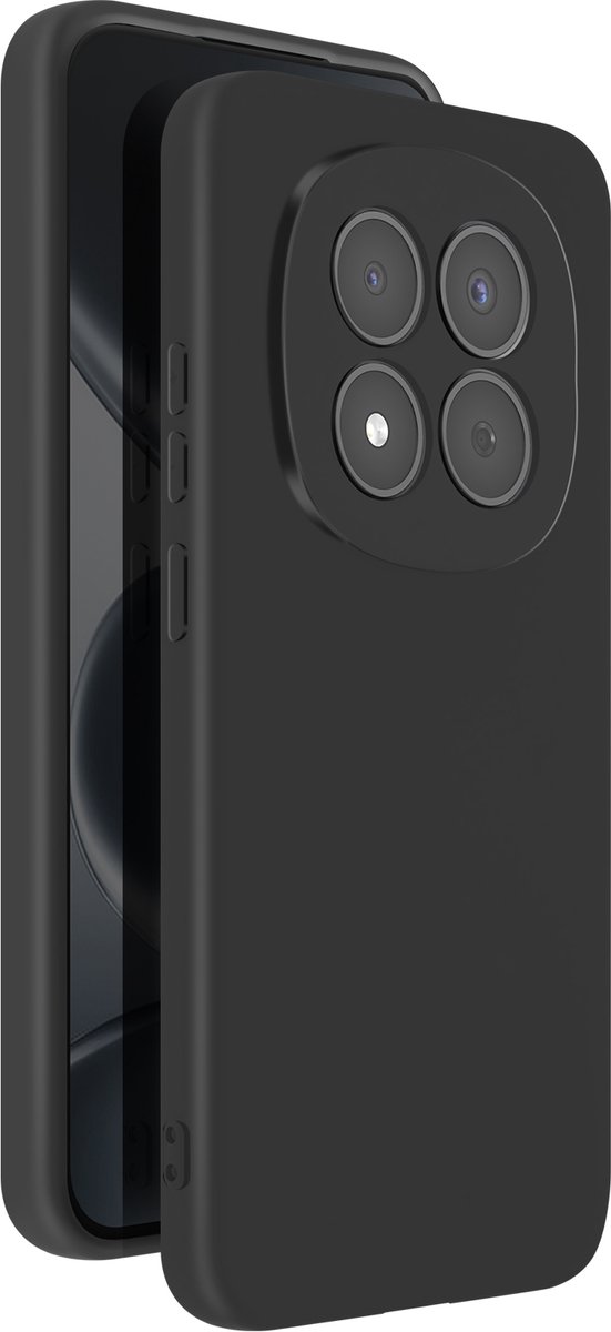 Avizar Soft-Touch Hoesje voor Redmi Note 15 Pro 5G van Antislip Siliconen, Zwart
