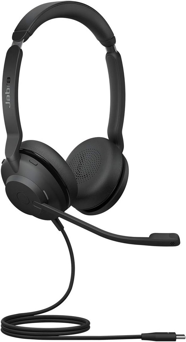 Stereo Headset met Noise Cancelling en USB-C voor Vergaderingen en Bellen
