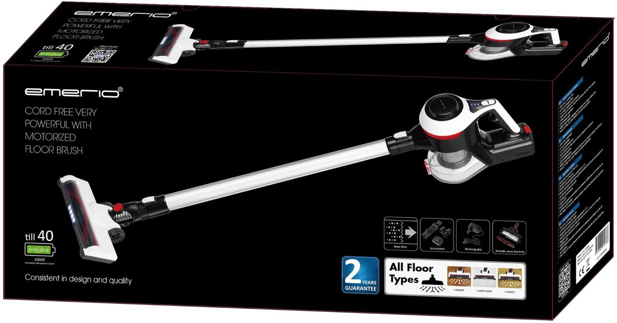 Emerio UVC-130959 Handstofzuiger Zakloos Zwart - afbeelding 2