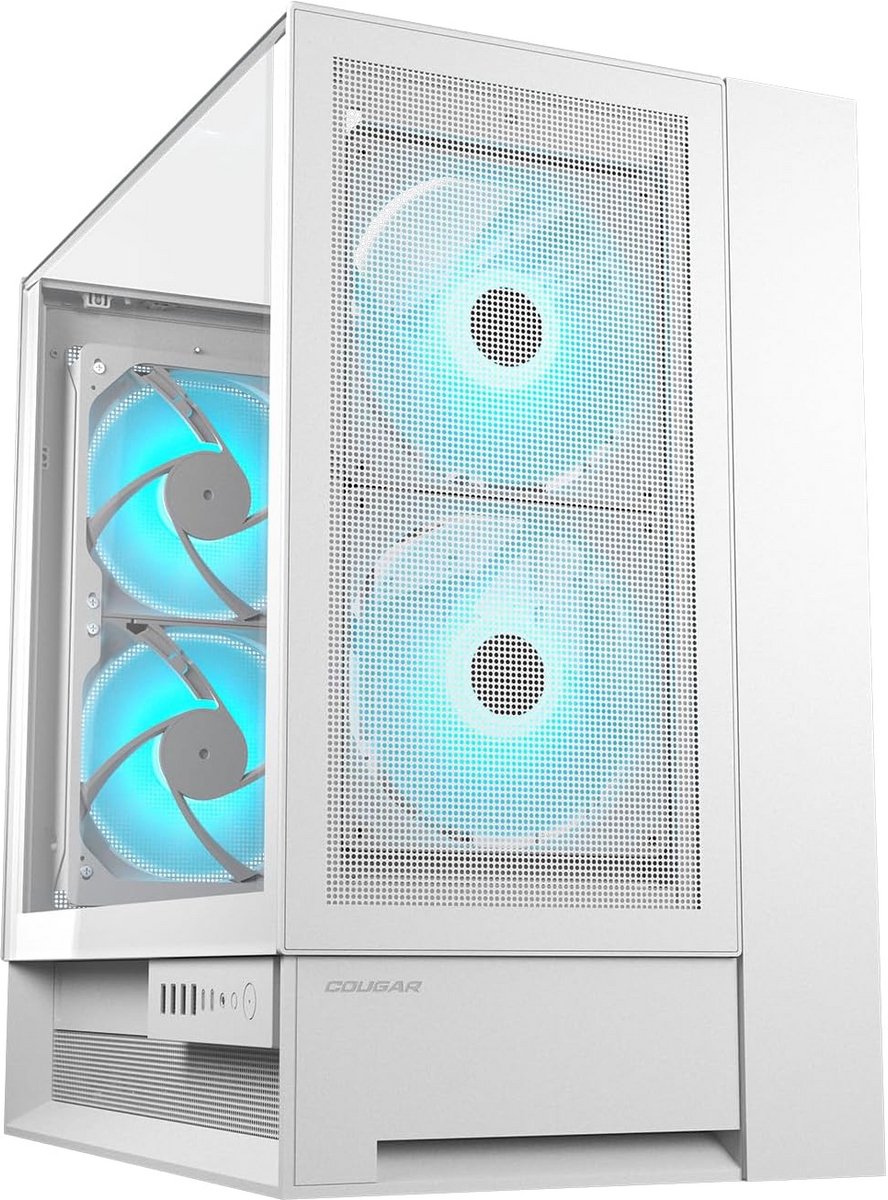 Omnidirectionele Gaming PC Kast - Wit