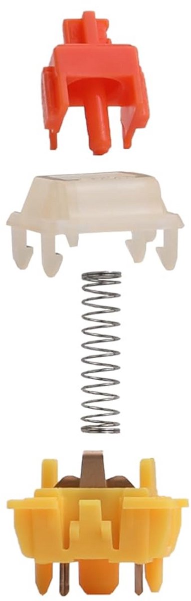 Lineaire Mechanische Toetsenbord Schakelaars 90 Stuks - 50g Activering - Voorgesmeerd - 5-Pin voor Gaming en Typen — afbeelding 4