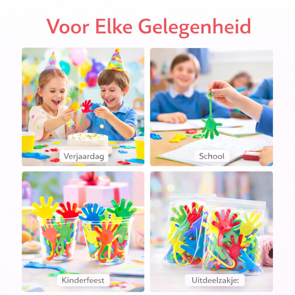 Isa's Friends® - Uitdeelcadeaus Plakhandjes - 50 stuks - Traktatie - Uitdeelcadeautjes voor Kinderen — afbeelding 3