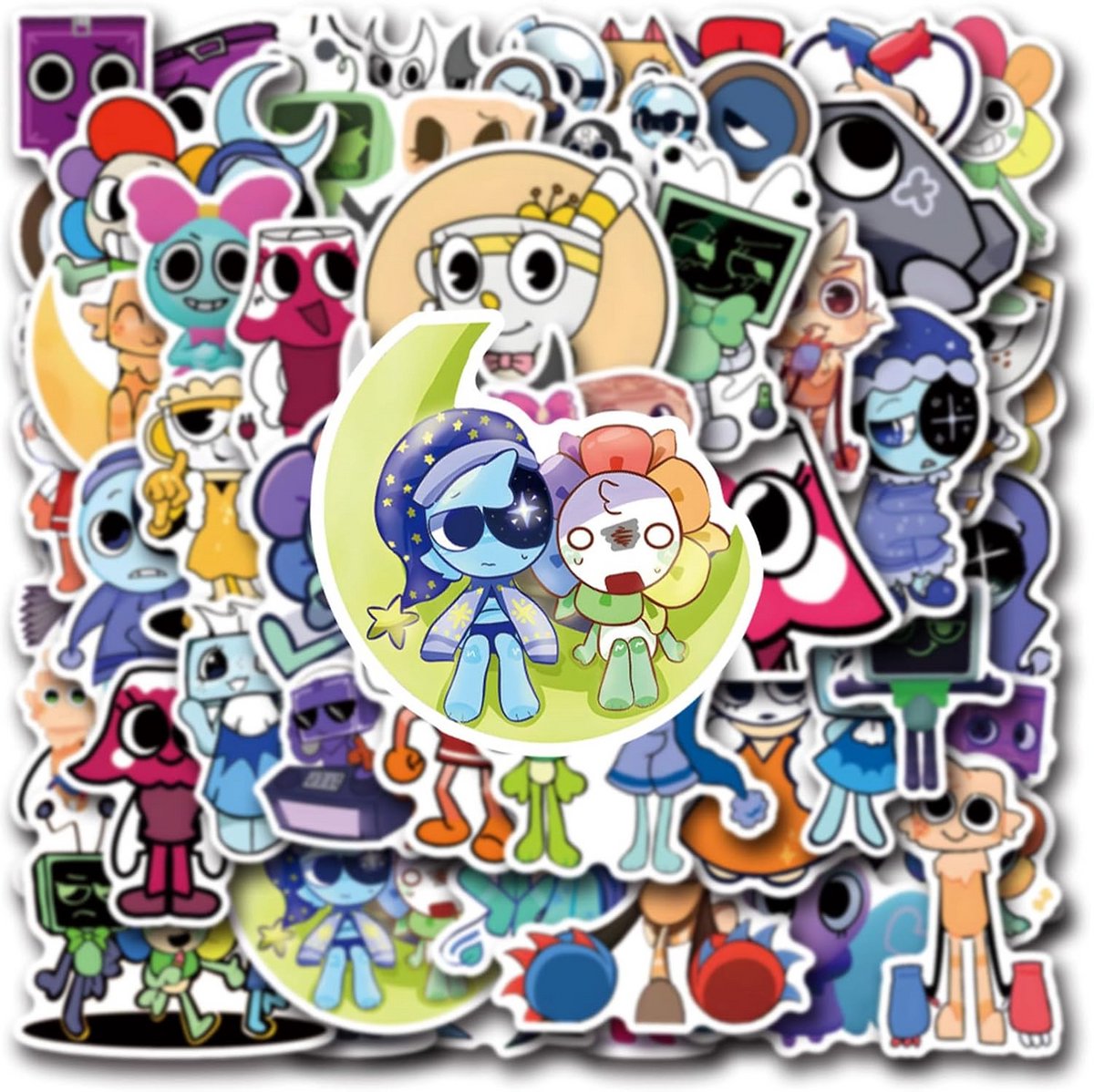 50 Stuks Dandy Esthetische Stickerpakket voor Waterfles, Laptop en Skateboard