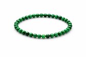 Malachiet Armband 6 mm – Natuurlijke Edelsteen – Groene Kralenarmband – Unisex – Elastisch