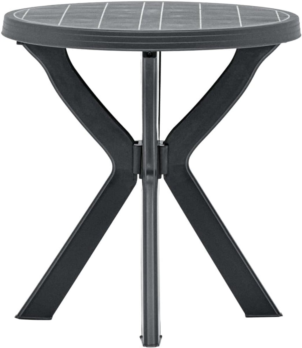 Ronde Bistrotafel Buiten 70 cm Antraciet Kunststof