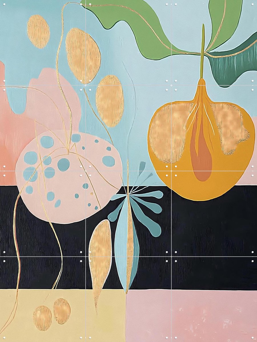 IXXI Ripe Illusion, Artclaud - 60 x 80 cm - Gratis ophangtool - Grote wanddecoratie en posters - Illustraties, Geometrische Kunst, Gemengde