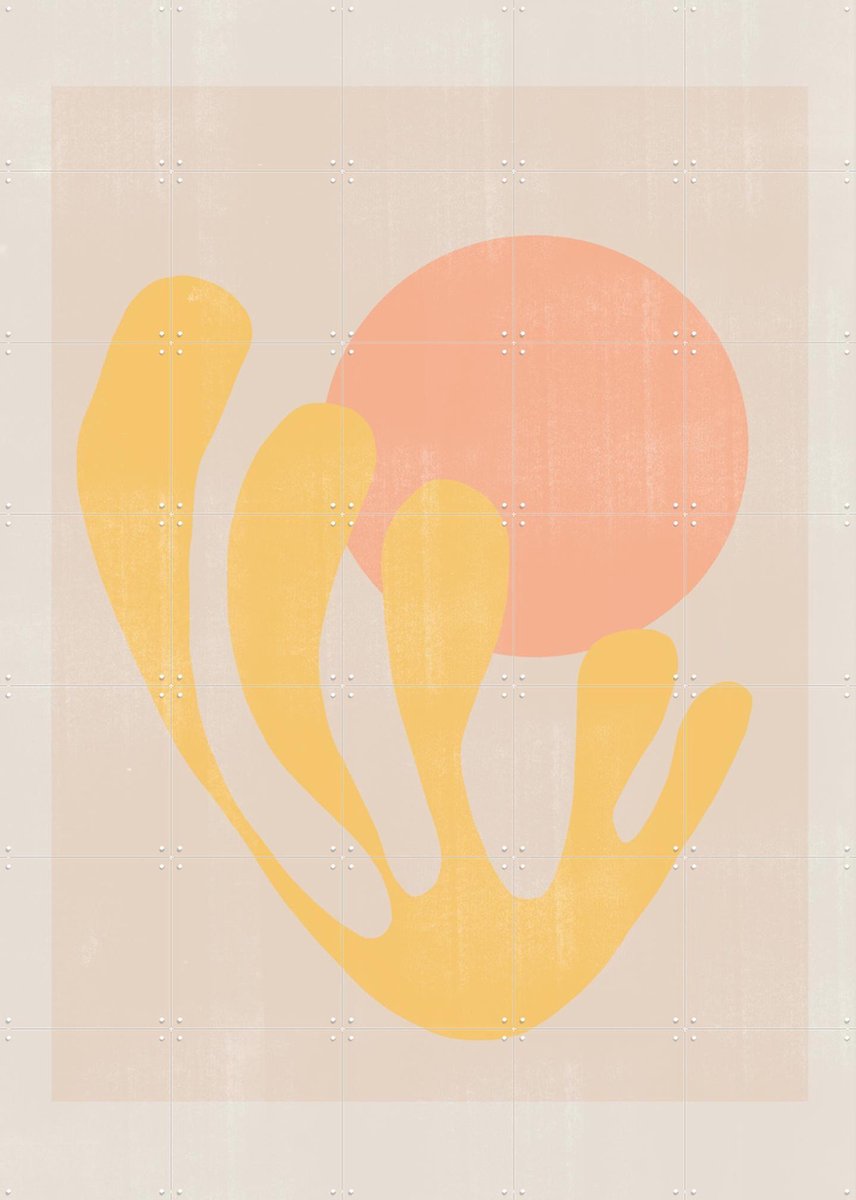 IXXI Modern Plant no. 2, The Miuus Studio & Various - 100 x 140 cm - Gratis ophangtool - Grote wanddecoratie en posters - Abstract, Minimalisme
