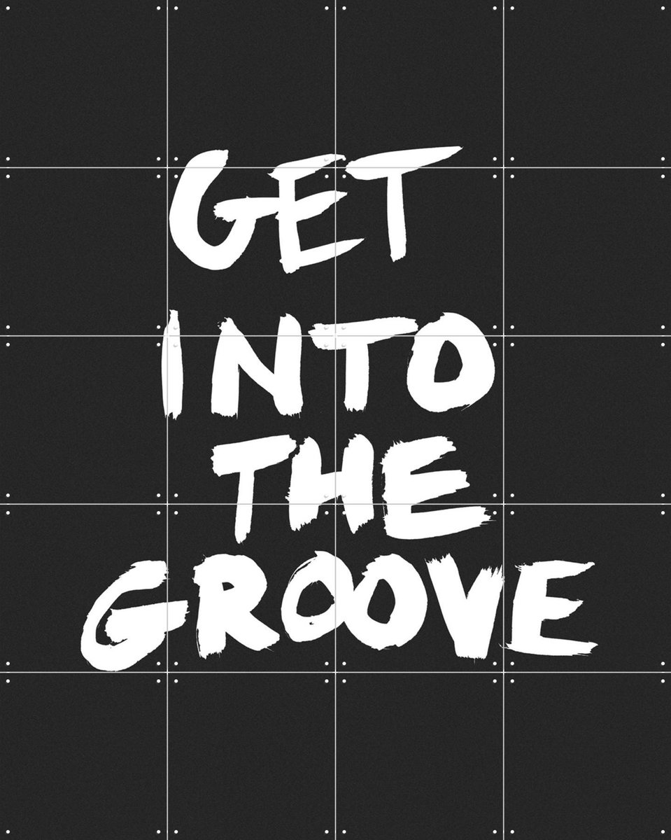 IXXI Get into the Groove, Marcus Kraft - 80 x 100 cm - Gratis ophangtool - Grote wanddecoratie en posters - Grafisch Ontwerp, Illustraties, Pop art,