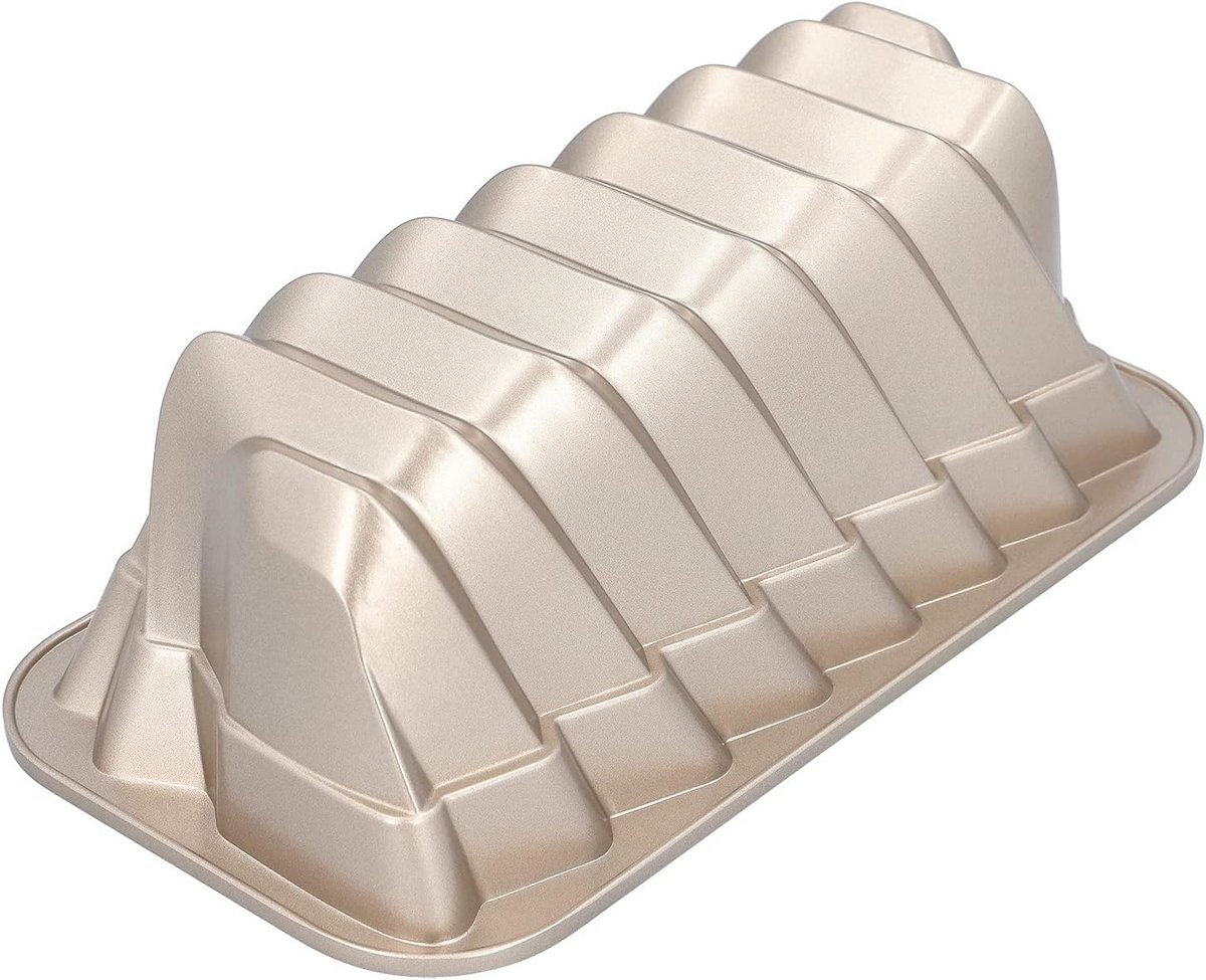 Gegoten Aluminium Bakvorm met Antiaanbaklaag 25 cm - Goudkleurig
