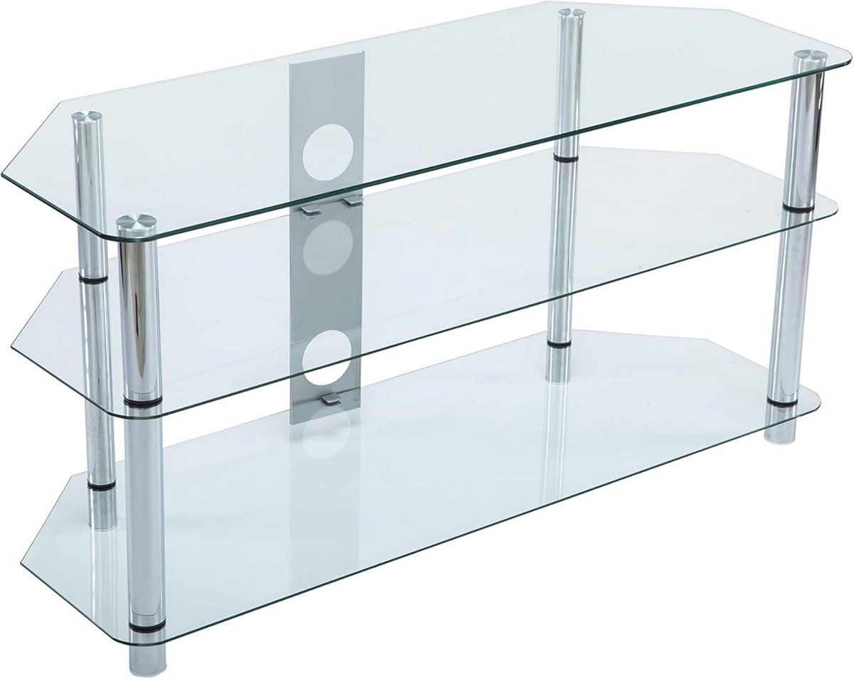 Glazen TV Meubel met 3 Planken voor 32 tot 50 Inch Televisies
