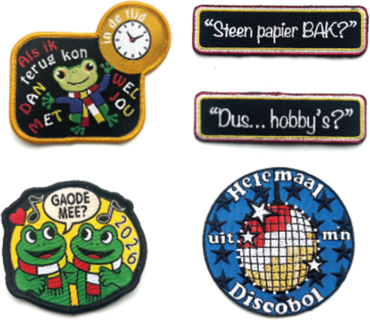 Oeteldesigns Oeteldonk emblemen pakket - 5 emblemen