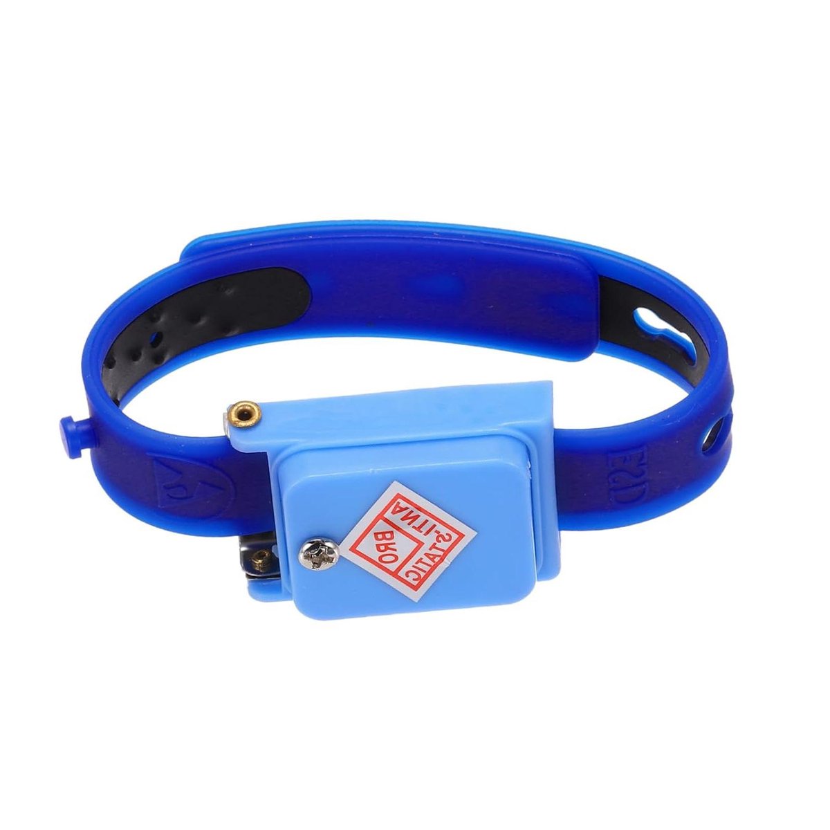 Allecto - Antistatische armband - Computer reparatie - Verstelbaar - ESD-siliconen - Draadloos - Saffierblauw - Geschikt voor computers - Handig in gebruik - Saffierblauw model