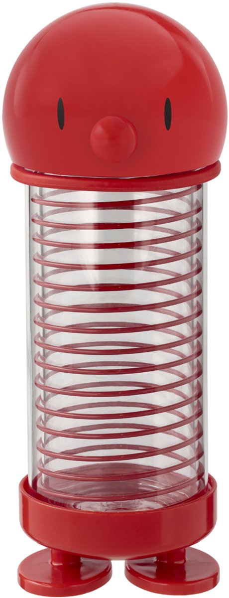 Hoptimist Bumble Drinkfles - 400 ml - Rood - Tritan™ kunststof - Dubbelwandige waterfles voor koude en warme dranken - Voor kinderen en volwassenen