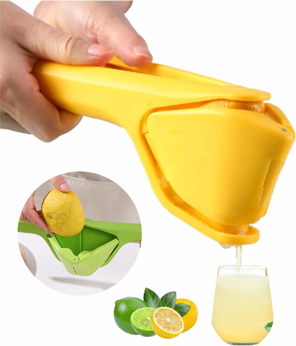 Citruspers met hefboommechanisme voor optimale grip en uitbeensprestatie, vouwbaar design voor ruimtebesparende opslag