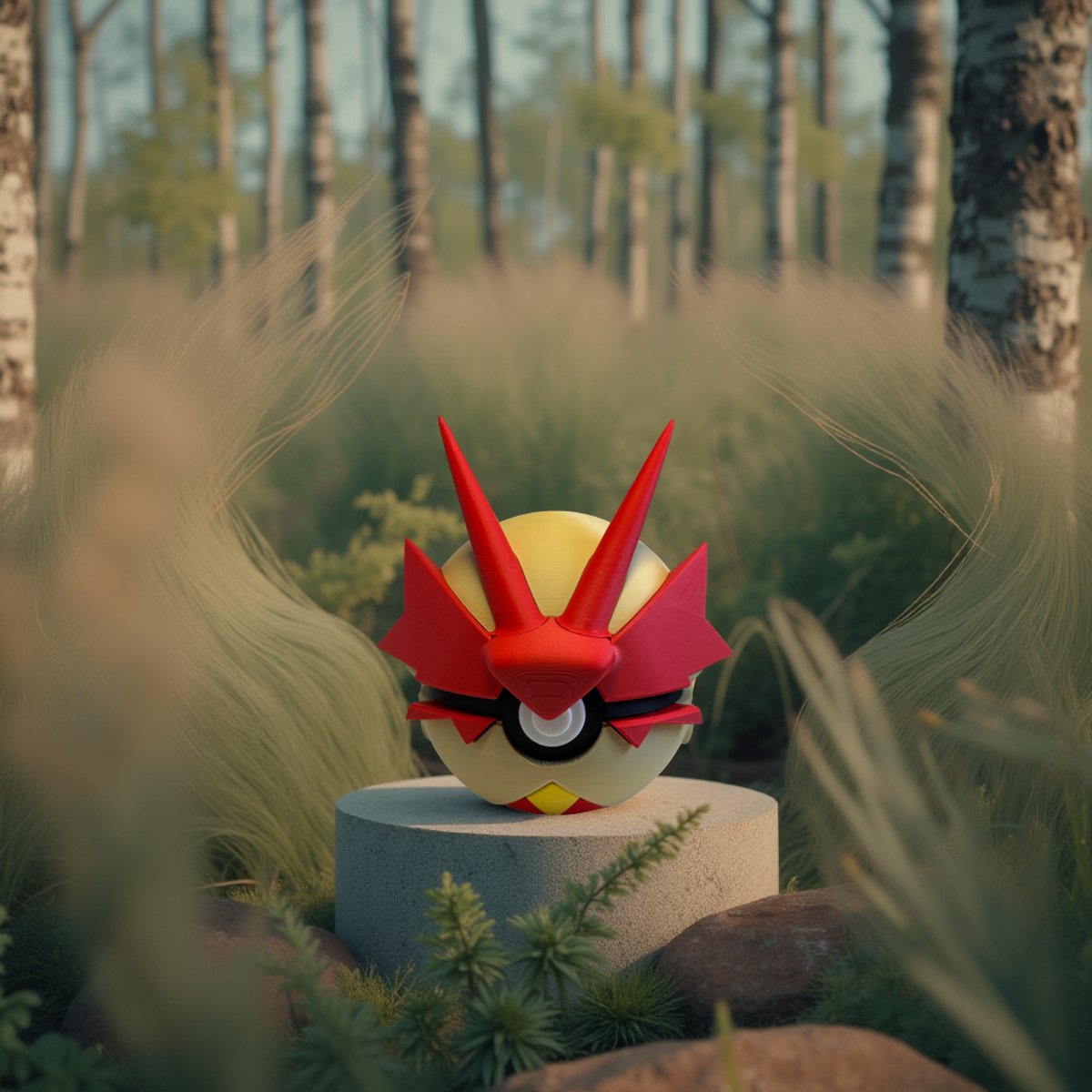 Blaziken Collectible, 3D-Geprinte Decoratie, Cadeau voor Fans