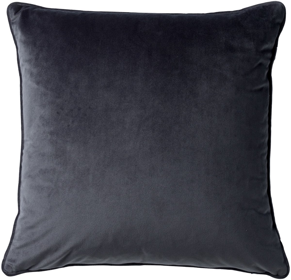 Dutch Decor FINNA - kussenhoes 45x45 cm - Eco Line - 100% gerecycled - Charcoal Gray - antraciet - met rits - zonder binnenkussen