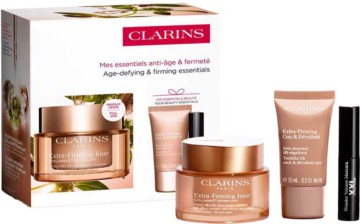 Clarins Extra-Firming Set 68 ml - Day Cream 50ml/Cream 15ml/Mascara 3ml