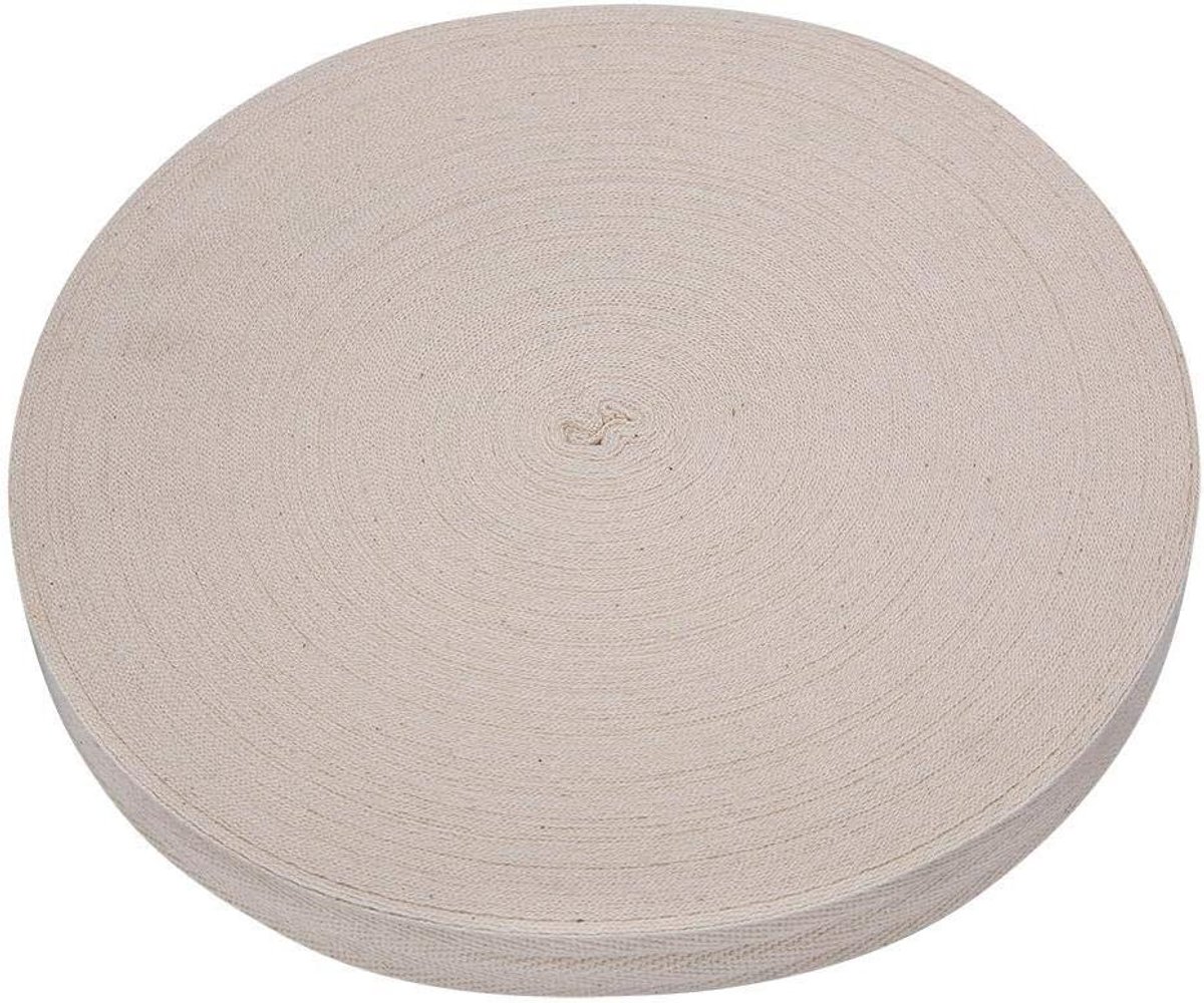 MK Stoer - Katoenen verband - Bonsai - Modellering - Buigen - Boomtape - Gereedschap voor tuinders - Enten - Witte kleur - Geschikt voor Bonsai Boomwikkel.