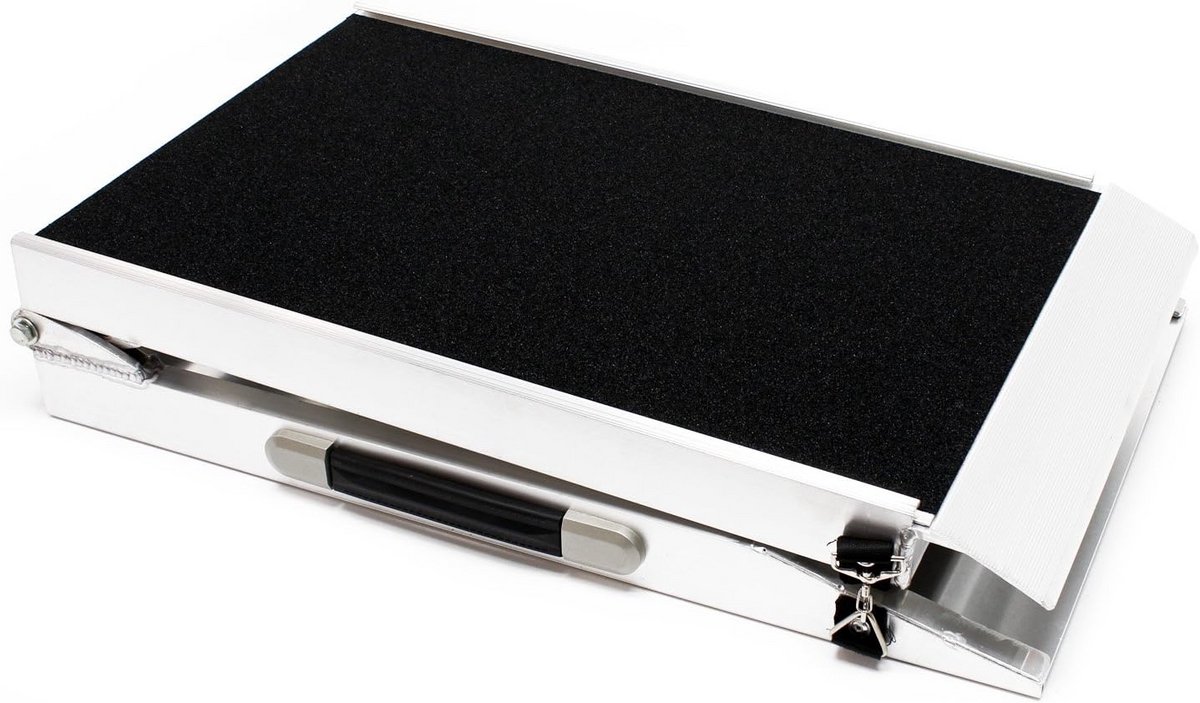Opvouwbare Aluminium Hondentrap 244x48 cm Antislip tot 110 kg