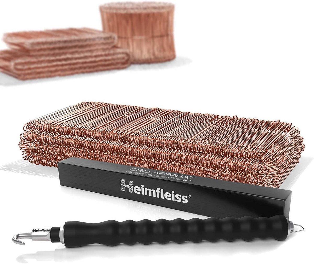 Drillapparaat + rodeldraad 1,0 x 120 mm (500 stuks) - hoogwaardige set rodeltang & binddraad steeksluiting