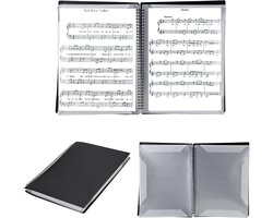 Muziekmap - 1 stuk - Bladmuziek map - A4 Muziekmap - Muziekmap voor bladmuziek - Geschikt voor maximaal 60 vellen bladmuziek - Gemakkelijk te…