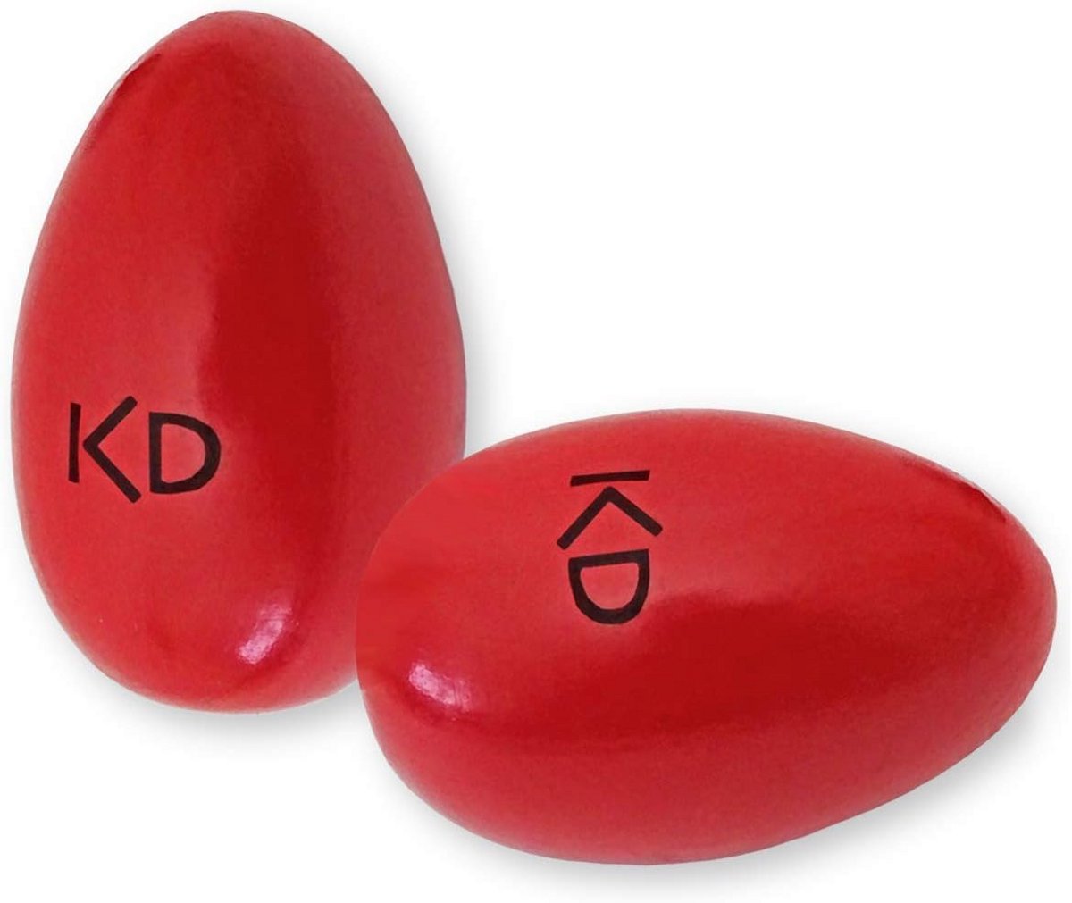 Houten Shaker Eieren - Rood - 1 Paar