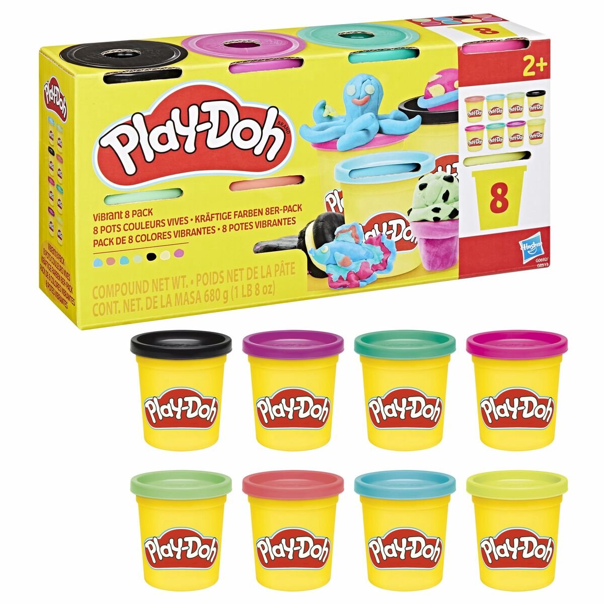 Play-Doh 8 Pack - Boetseerklei - Felle Kleuren — afbeelding 8