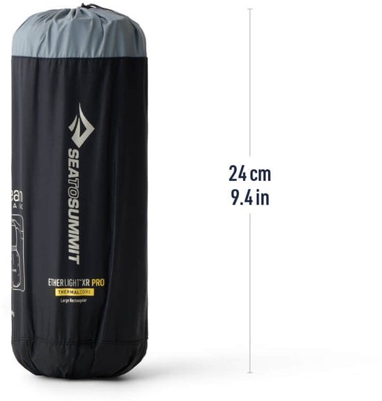 Sea to Summit Ether Light XR Pro Insulated ASC Mat - Large Rectangular Black van Sea to Summit — afbeelding 4